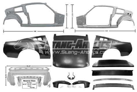 1967 mustang sheet metal|1967 mustang fastback kit.